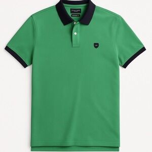 Eden Park Green Polo Shirt with Contrast Collar‎ – XL